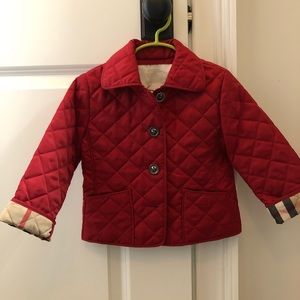 Kids Burberry Quilted Coat